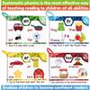 Digraphs Phonics Flash Cards Early Reading Phonics Flash Cards Children's Educational Literacy Cards Educational Cards