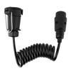 Caravan Spring Cable, 2m Cable Spring Cord 7 Pin Trailer Extension Trailer Plug Socket