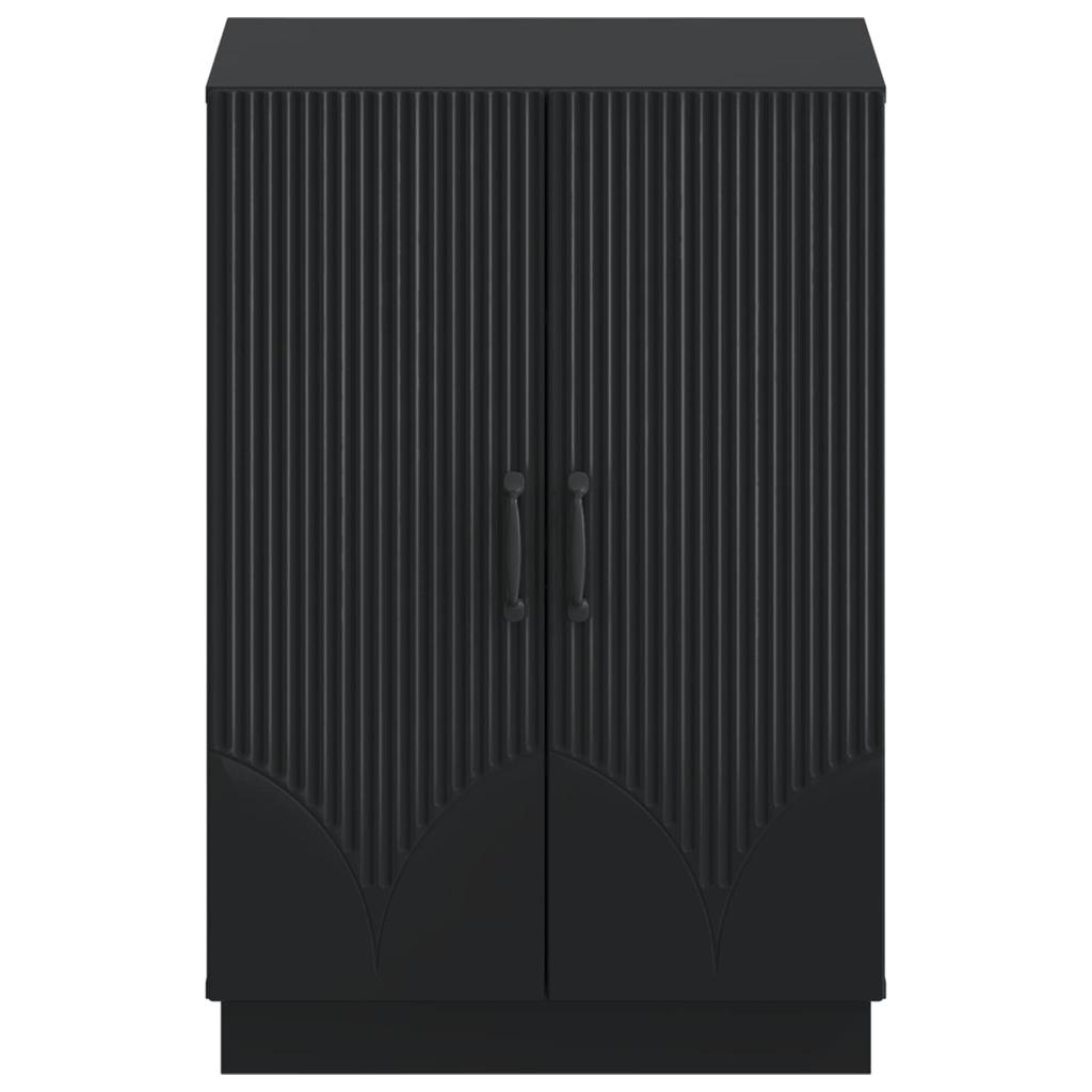 Shoe Cabinet HOORN 59.5 X 39.5 X 87 Cm Engineered Wood Black