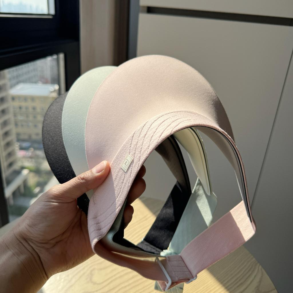 Foldable Seamless Integrated Sun Protection Hat for Women, Summer Running Sports UV Protection Sun Hat, Lightweight Open-Top Hat