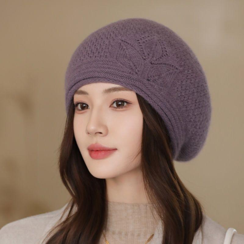 

Мішкуваті шапки-шапочки, жіночі, жіночі, зимові, теплі, в’язані шапки-біні, класичні шапки, вовняні шапочки, фордові, утеплювачі, капелюшки, берети ONE SIZE