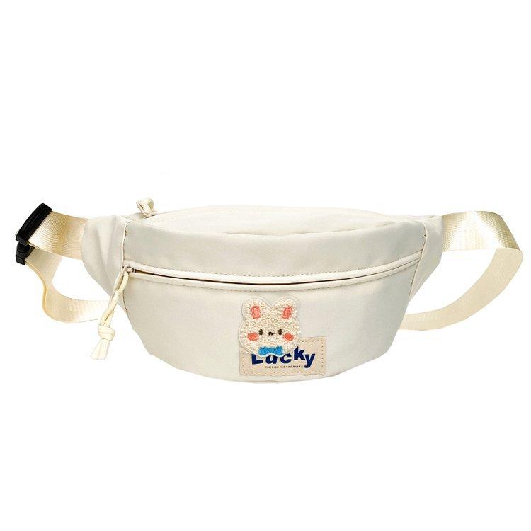 Japanese Cute Breast Bag Female Style Large Capacity Casual Versatile Student Messenger Bag Fashion Sports Cycling Fanny Pack