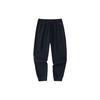 Anta Basketball Series Solid Color Slim Fit Knit Sports Pants Men Bottoms Black 152331352-1
