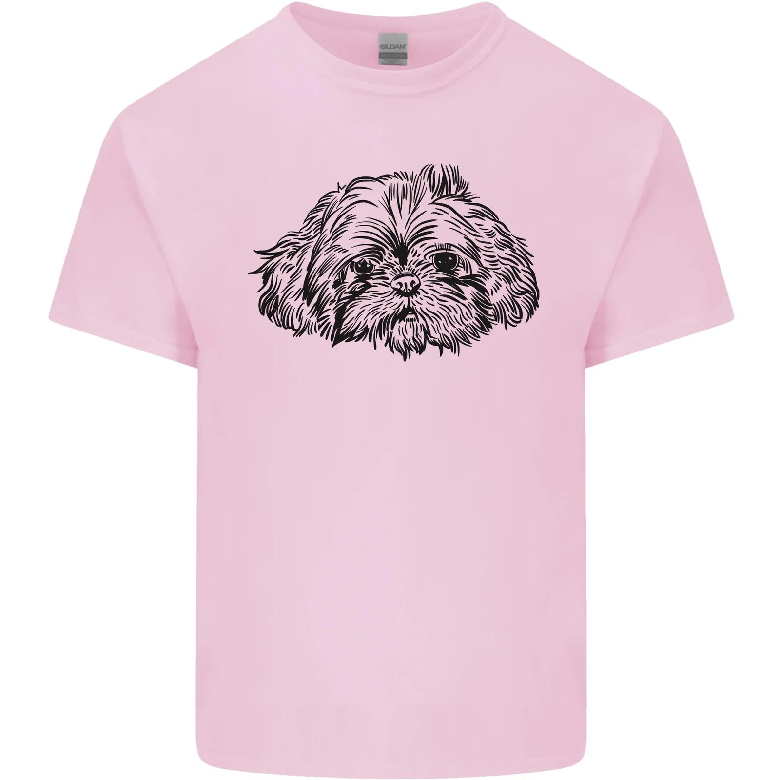 Shih Tzu Drawing Dogs Kids T-Shirt Childrens 2XL