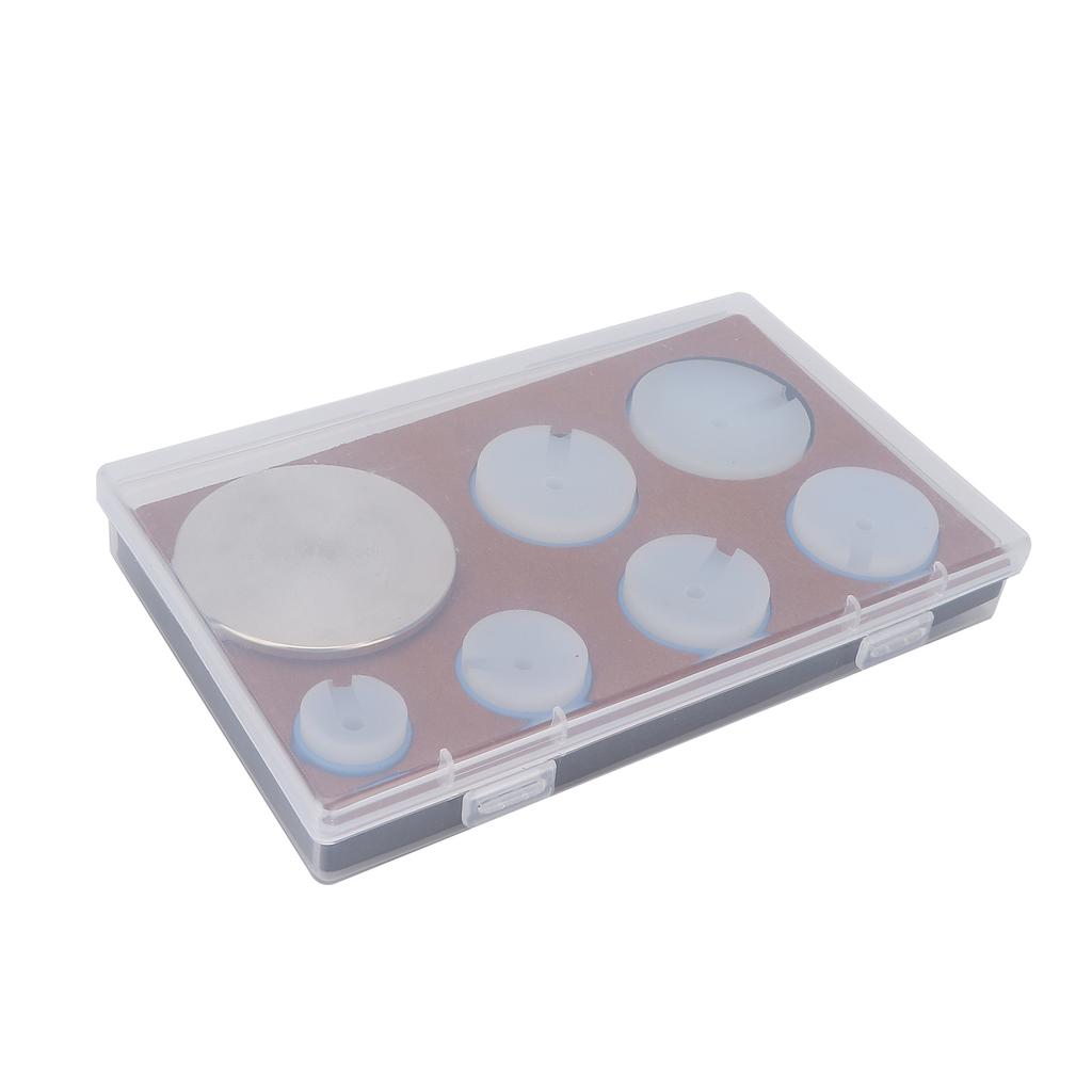 7pcs AntiSkid Watch Movement Cushion Alloy Rubber Professional Watch Movement Holder Pad