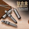 Multi-Function EDC Touch Stylus Pen With Titanium Whistle Pendant Smartphone Tablet Outdoor Survival Gear