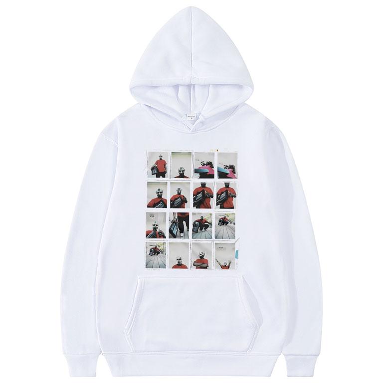 Rapper Mf Doom Mugshot Graphic Hoodie Men's Casual Vintage Hoodies Fashion Rap Streetwear Men Women Hip Hop Autumn Sweatshirt
