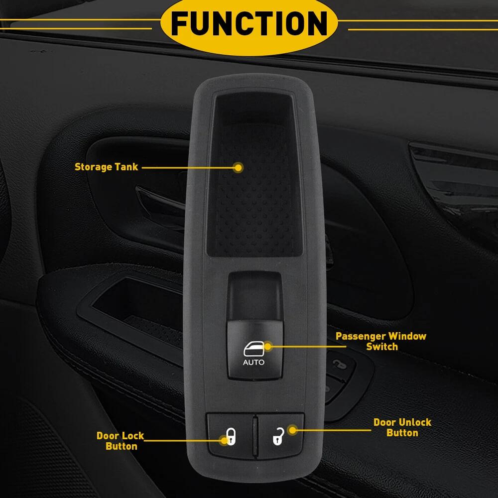 68086692AD Power Window Switch Left Driver Control Button For Jeep Grand Cherokee 2010-2019 68086692AF 68086692AC 68086692AE