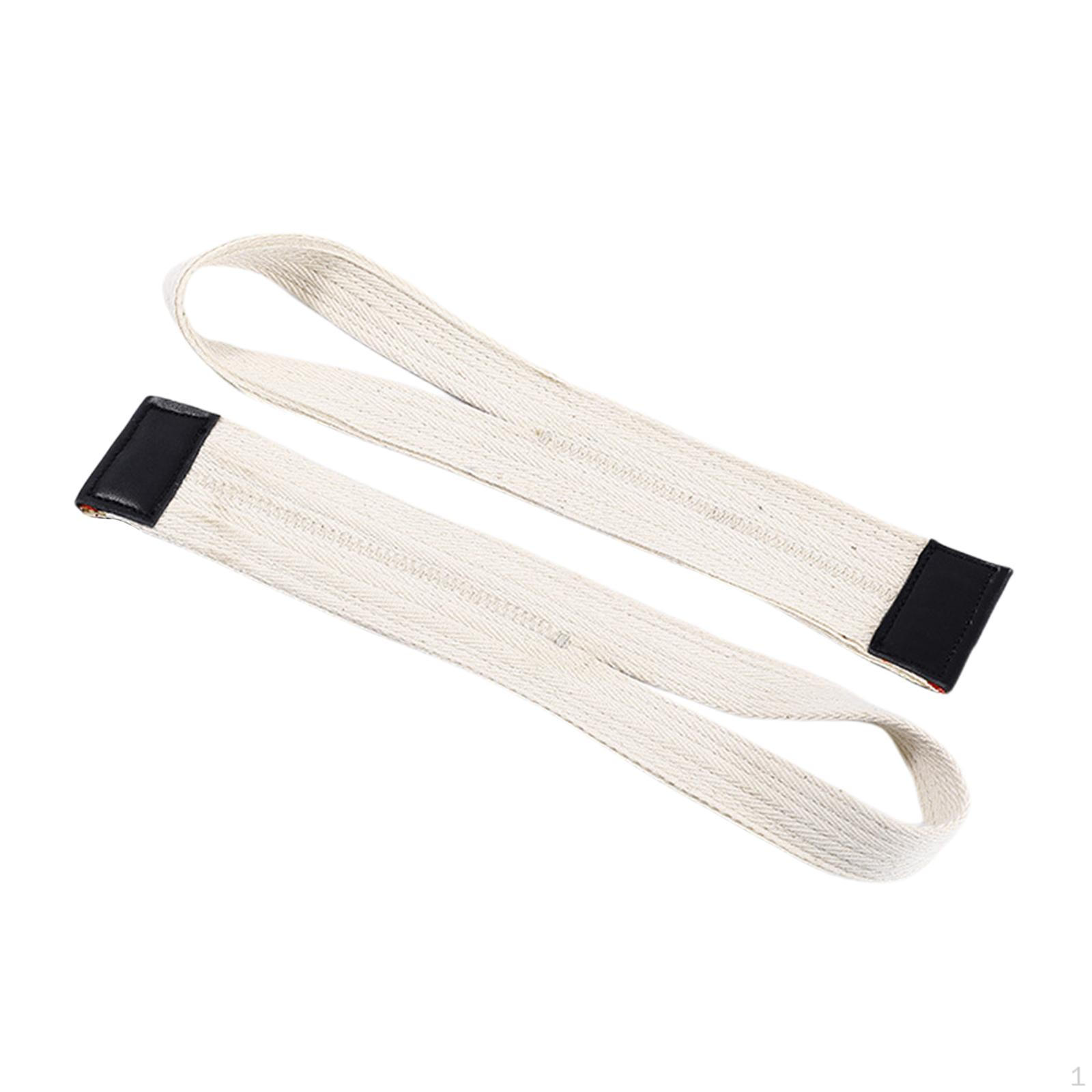 

1 paar Weightlifting Straps Belt Fitness Accessories Grips Premium for Bodybuilding Unisex білий