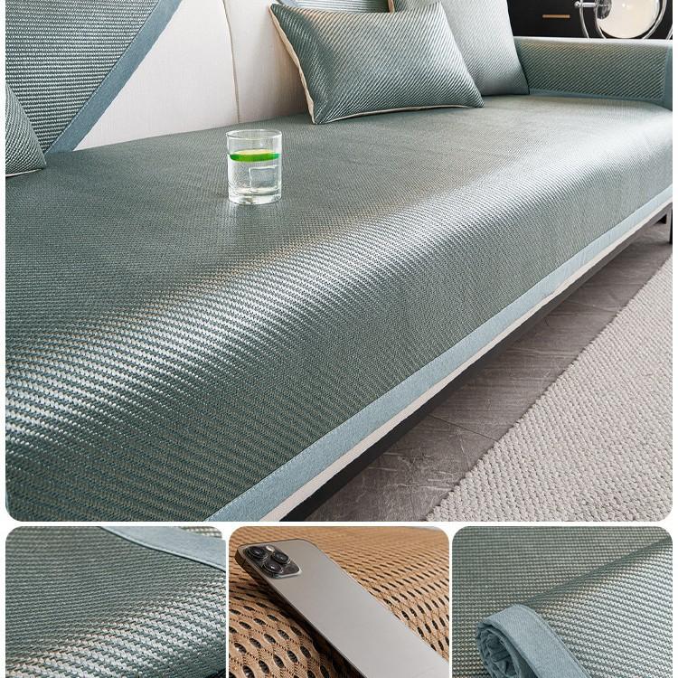 

Диван Ледяной Гладкий Тканевый Коврик из Волокна, Простое Ощущение, Летняя Охлаждающая Подушка для Дивана, Подходит для Гостиной, Ресторана и Спальни Универсальная Накладка для Дивана 90*160cm