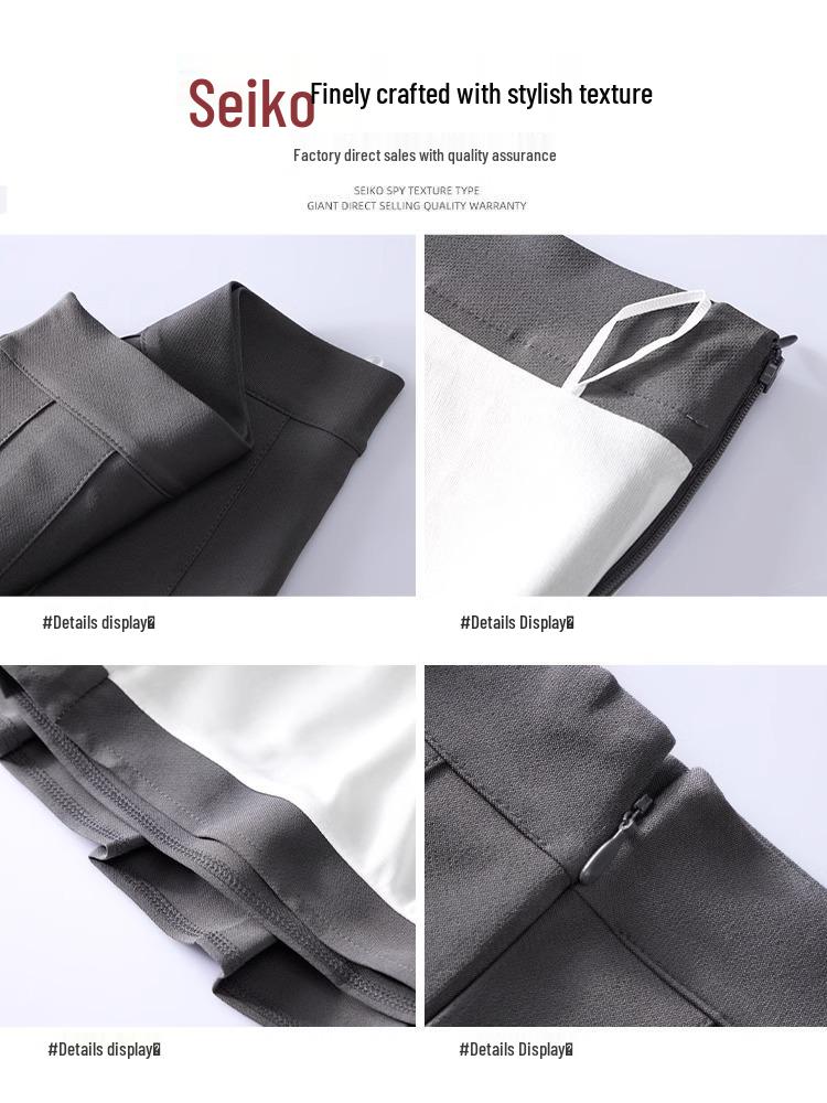 Women's High Waist Dark Gray Wool Plaid Pleated Skirt - Slimming Spring/Autumn 2026 Collection, JK Short Skirt