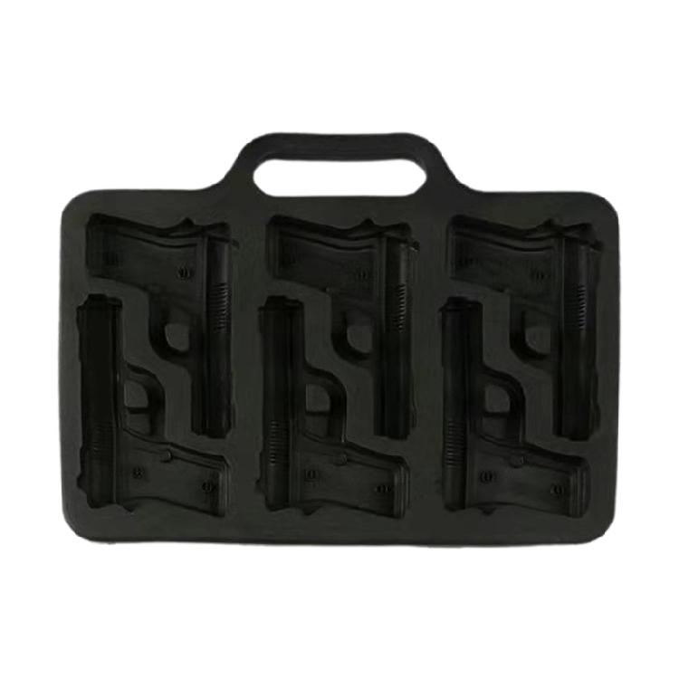 SiIicone Ice Cube Maker Handgun/Slug Shaped Ice Cube Moulds DIY Ice Tray