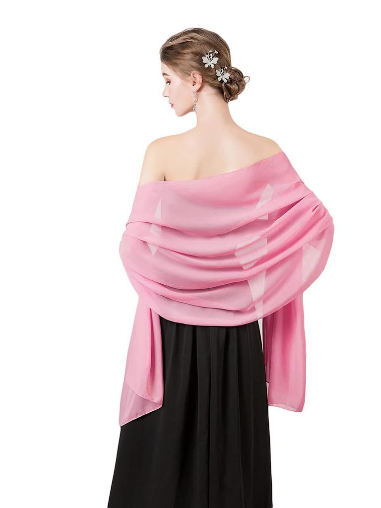 Women's Chiffon Evening Shawl and Wrap for Weddings and Bridesmaids