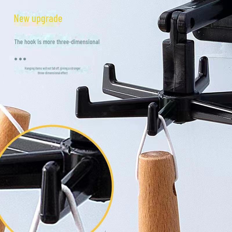 360° Rotating Wall-Mounted Kitchen Storage Hooks