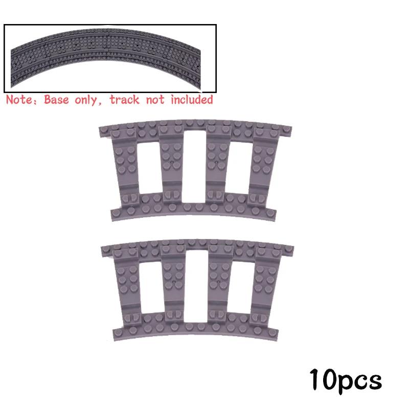 NEW City Trains Railway Tracks Flexible Switch Rails Crossing Forked Straight Curved Building Block Bricks Toy Compatible Brand