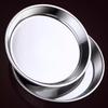 Diruien 304 Stainless Steel Shallow Round Plates - 14cm (2-Pack)