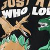 Children's summer boys' dinosaur short-sleeved T-shirt; printed short-sleeved baby top