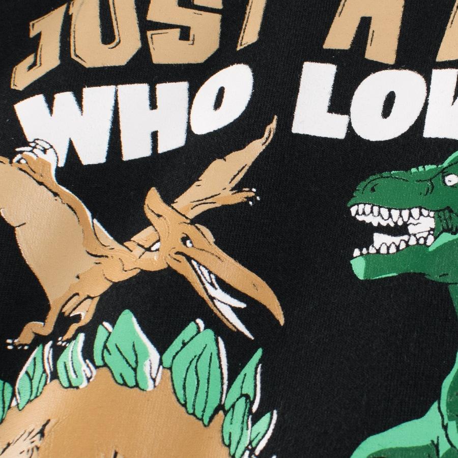 Children's summer boys' dinosaur short-sleeved T-shirt; printed short-sleeved baby top