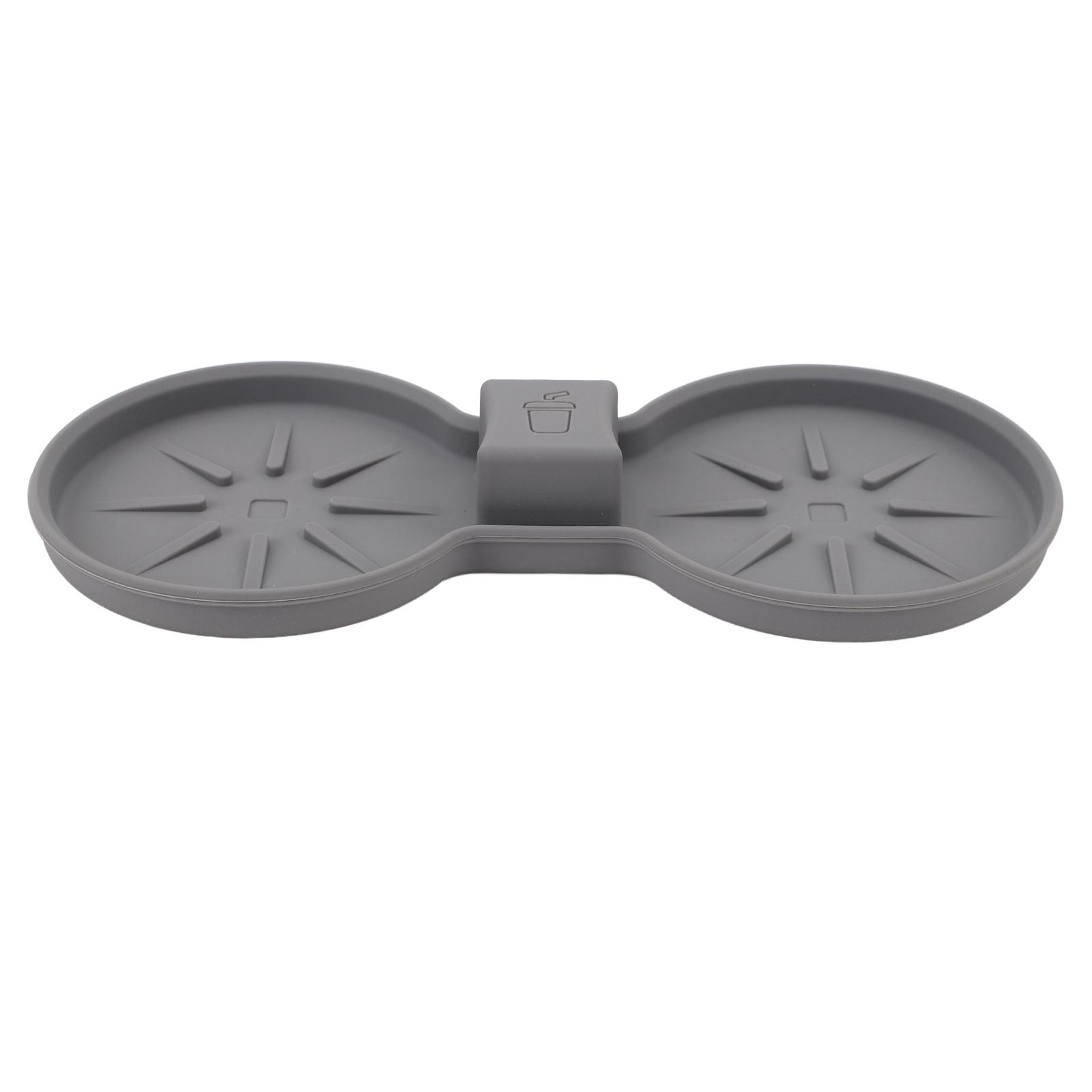 

Коврик для подстаканника центральной консоли, противоскользящий, водонепроницаемый, термостойкий, подставка для подстаканника серый