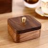 Multi-layer Black Walnut Storage Box Multi-layer Solid Wood Toothpick New Chinese Desktop Home Storage Box with Cover