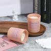 Romantic Pink Glass Scented Candle with Plant Wax - Boxed Souvenir, In Stock