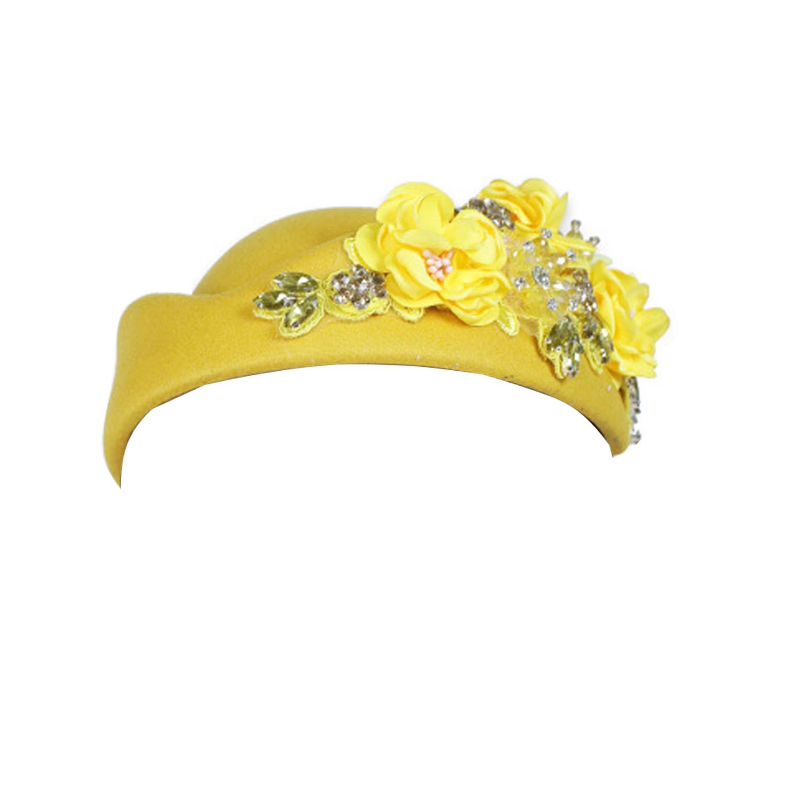 

Fashionable Beret Hat For Women Men Jeweled Air Attendant Style Lightweight Design 11 Vibrant Color Selections