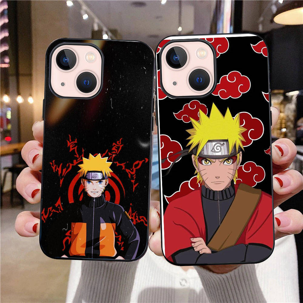 B-34 Naruto Černé pouzdro pro Samsung S24 S23 S22 S21 S20 FE S10 Lite Ultra S7 S8 S9 Plus A05S A11 A12 A13 A15 A22 A24 A25 A32 A52 A71 5G