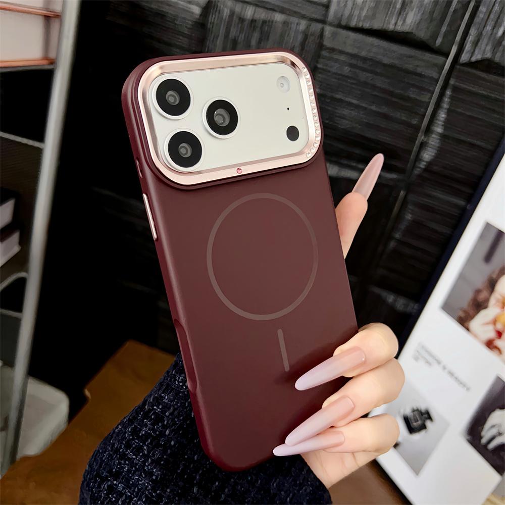 

Shiny Bling Star Diamond Magnetic Case For iPhone 17 16 15 14 13 12 11 Pro Max For Magsafe Wireless Charging Frosted Matte Cover iPhone 15