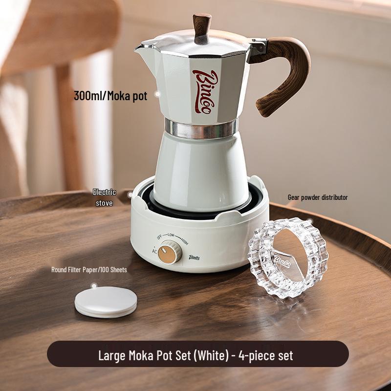 Bincoo Elektrický moka konvička Espresso kávovar - Malý italský kávovar pro domácnost