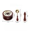 Cera Sigillante 1 Set di Cucchiaio Forno Stufa Pentola Sigillo Cera Decorativa Artigianato Regalo Forniture Artigianali Timbro Cera Legno Massello SB002