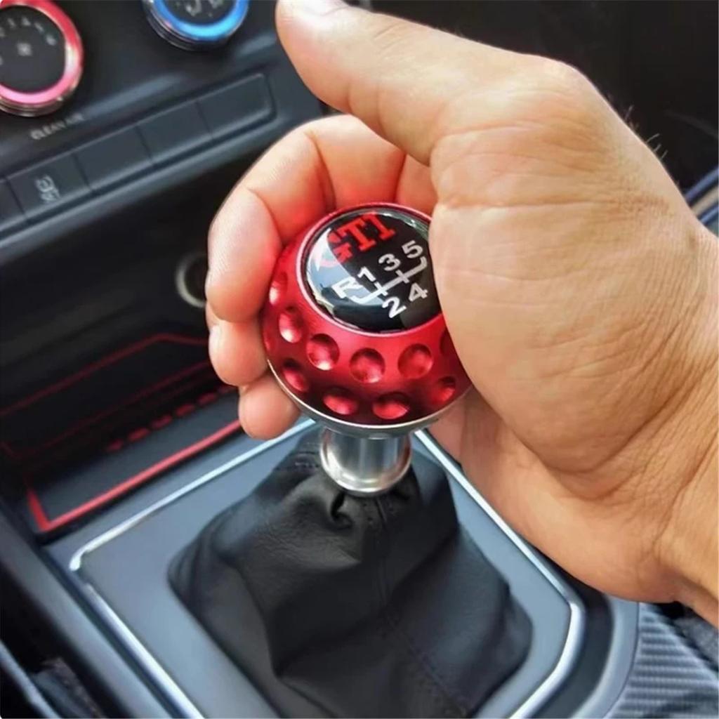 5/6 Speed Gear Shift Knob Car Manual Trans Shifter Stick Head Knob Aluminum With M8 M10 M12 Adapter for VW GTI Jetta Golf 5