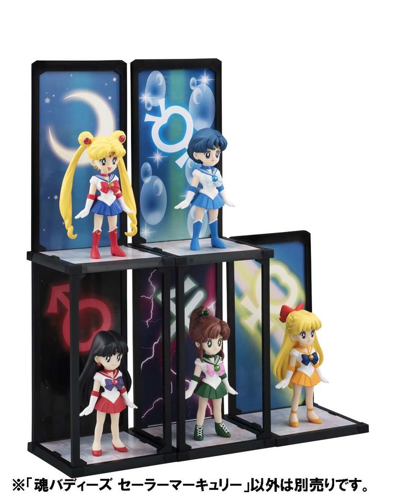 TAMASHII NATIONS Tamashii Buddies Pretty Guardian Sailor Moon Sailor Mercury Approximately 90mm ABS PVC Complete Figure & Pre-painted