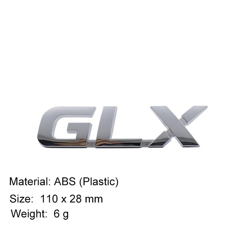 

3D Premium GLX GL X for Pajero Montero Lancer car Engine Hood Fender trunk Tail Rear Bonnet Decal Emblem Badge Sticker small-chrome