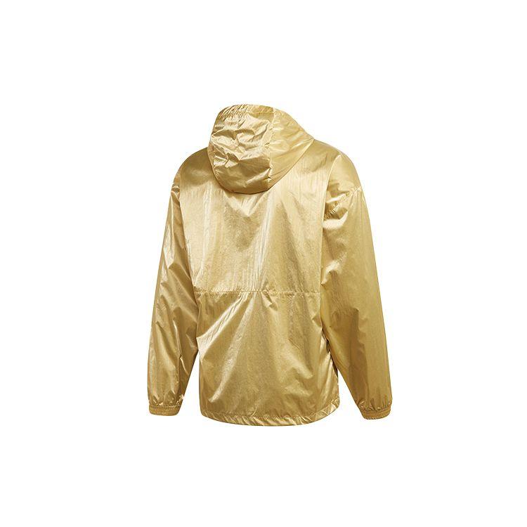 Adidas Originals Trefoil TLM 02 WB Halv glidelås Pullover Hettejakke Reversibel Jakke Herrejakke Gull GD5800