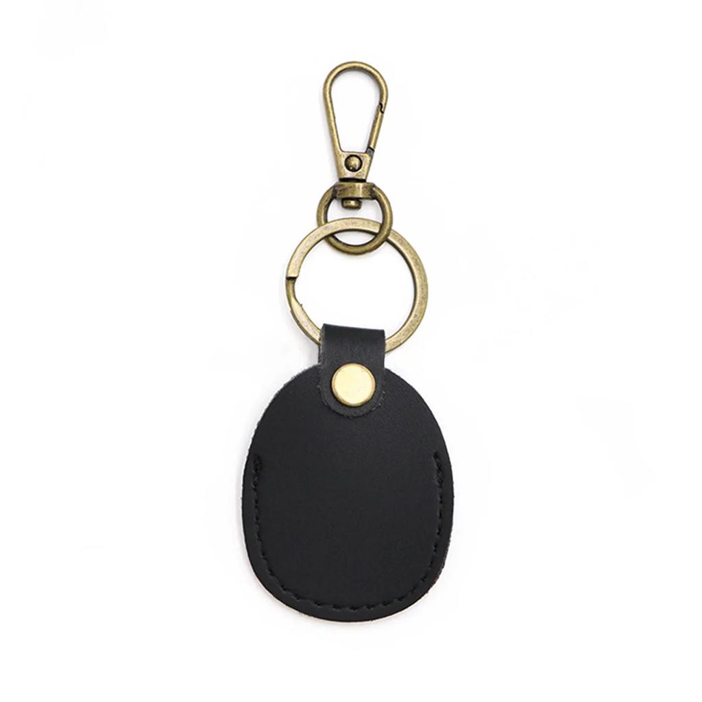 Keyring For Airtags Protective Case Retro High Quality Leather Keychain For Apple Anti-lost Tracker Locator Device Accessories