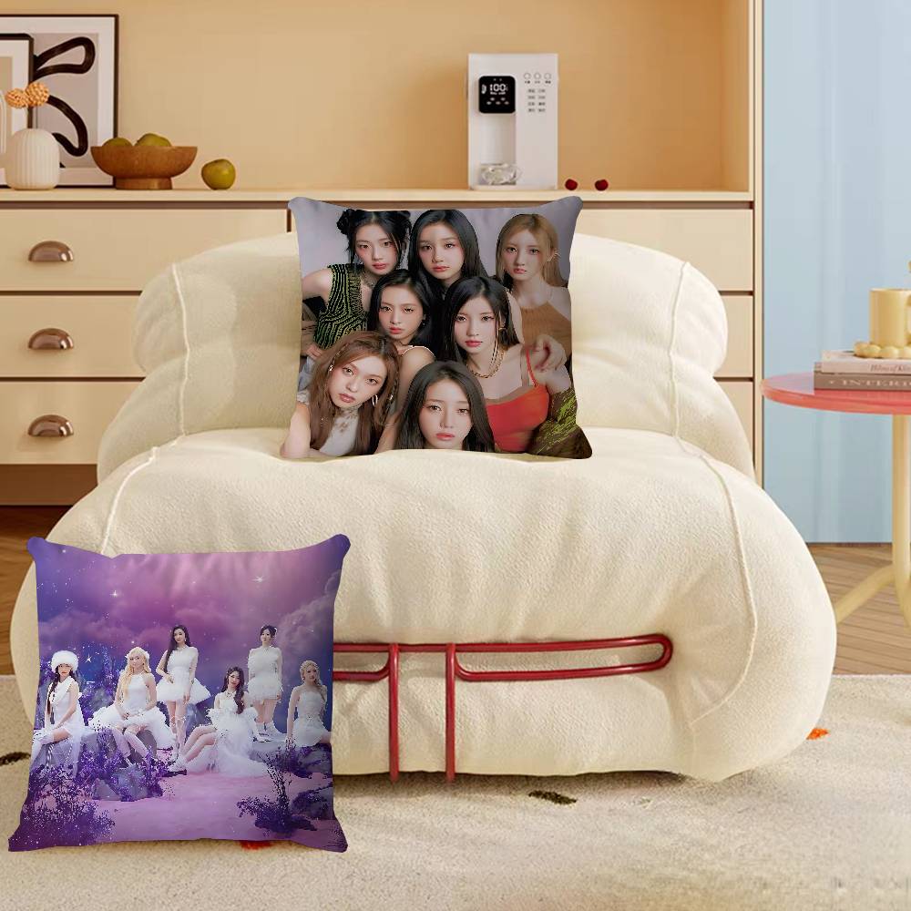 Kpop B-Babymonster Pillow Case Throw Pillow Chair Seat Cushion Nap Pillows Chair Cushion Seat Soft Pad Pillow Sofa Cushion