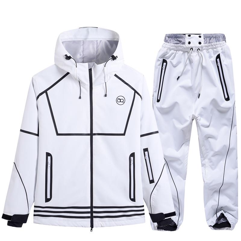 Winter Ski Suit Set: Waterproof, Windproof, Thickened Snowboard Outfit for Men & Women