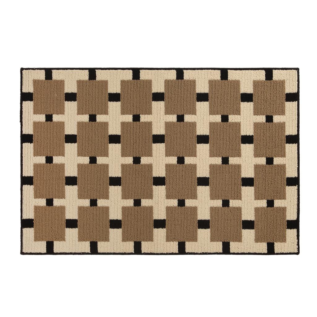 Vintage Doormat for Front Door, Indoor Entry Rug, Durable Dirt Trap Entrance Mat, Polypropylene Woven Non-Slip Floor Mat