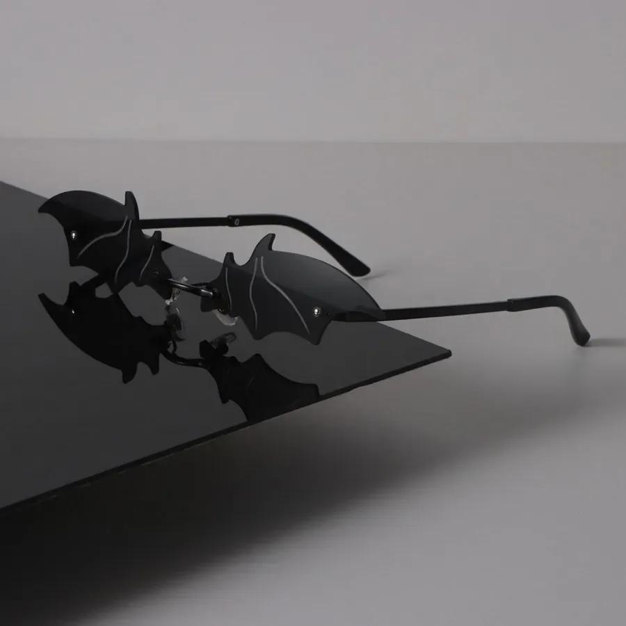 

Rimless Cat Eye Sunglasses Women Men Retro Luxury Female Male Clear Designer Eyewear Sexy Brand Black Sun Glasses Other