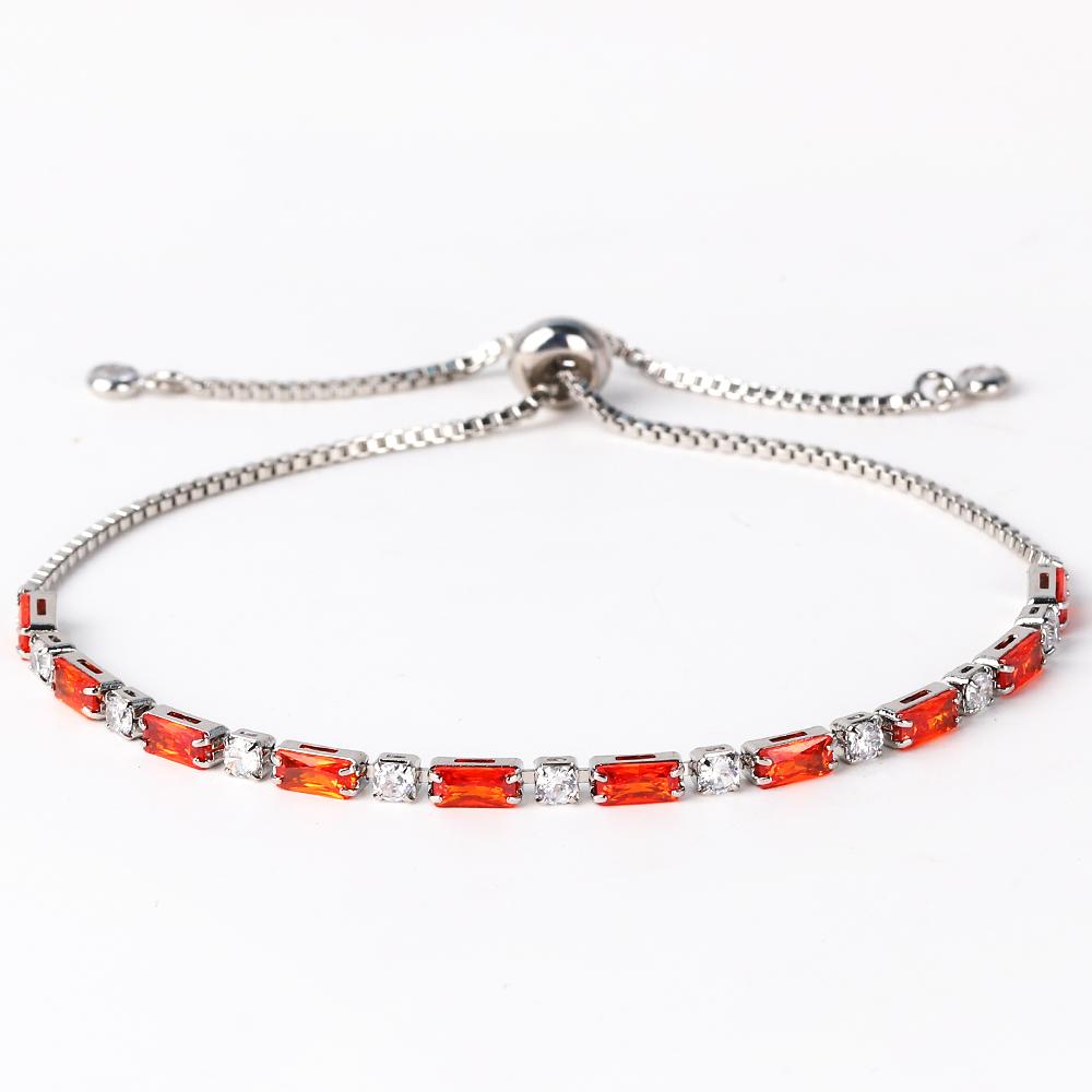 Luxury Rainbow Iced Out Zircon Tennis CZ Bracelet Women's Stretch Adjustable Bracelet Hippie Fashion Accessories Jewelry Gifts
