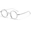 New Pure Titanium Glasses Frame Retro Simple Design Eyeglasses Frames Oval Shape Classic Eye Decoration