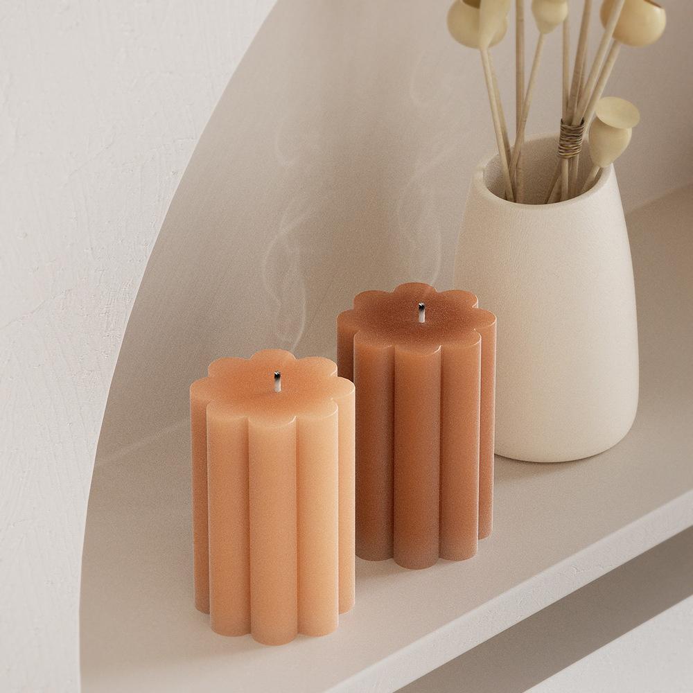 3D Starfish Moon Pyramid Cloud Flower Shape Scented Candle Silicone Mold DIY Plaster Resin Soap Wax Making Molds Home Ornament