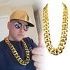 Long Faux Gold Chain Rapper Exaggerated Dress Personalized Performance Props