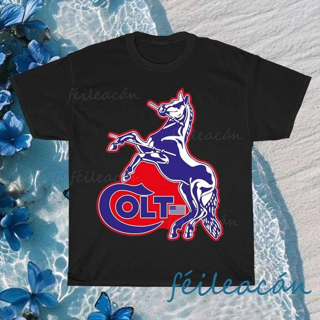 New Shirt Colt Firearms Gun Horse Logo American T-Shirt Funny Size S to 5XL L