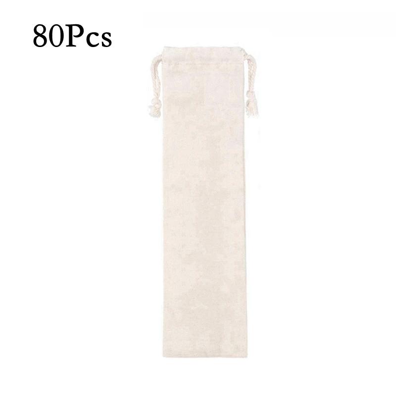 80Pcs 8mm*215mm Reusable Metal Straw 304 Stainless Steel Drinking Straight Bent Straws Eco-friendly Party Bar Accessories