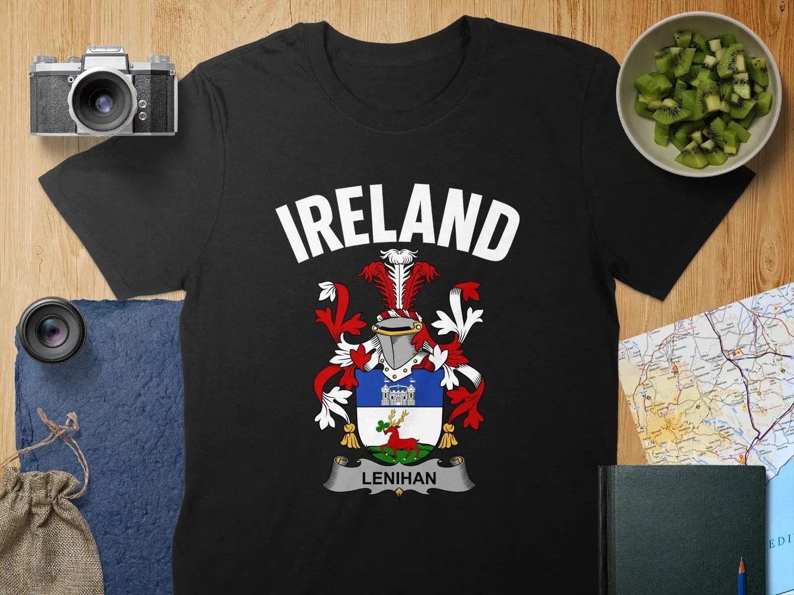 Lenihan Coat Of Arms Irish T-Shirt 3XL