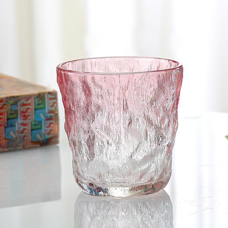 Drinkware Water Cup Drinking Bottle Thick Pink Ladies Wineglass Whisky Brandy Cup Ice Coffee Cup Novel Crystal Female Glass Cup