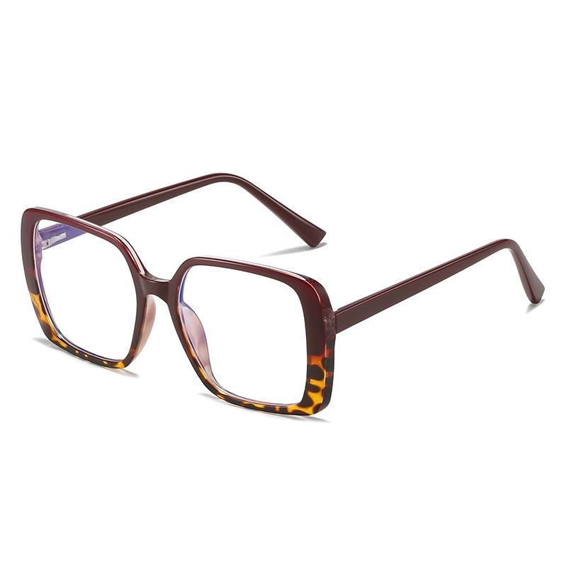 Women's Trendy Large Frame Anti-Blue Light Glasses - Cross-Border Myopia Douyin Style