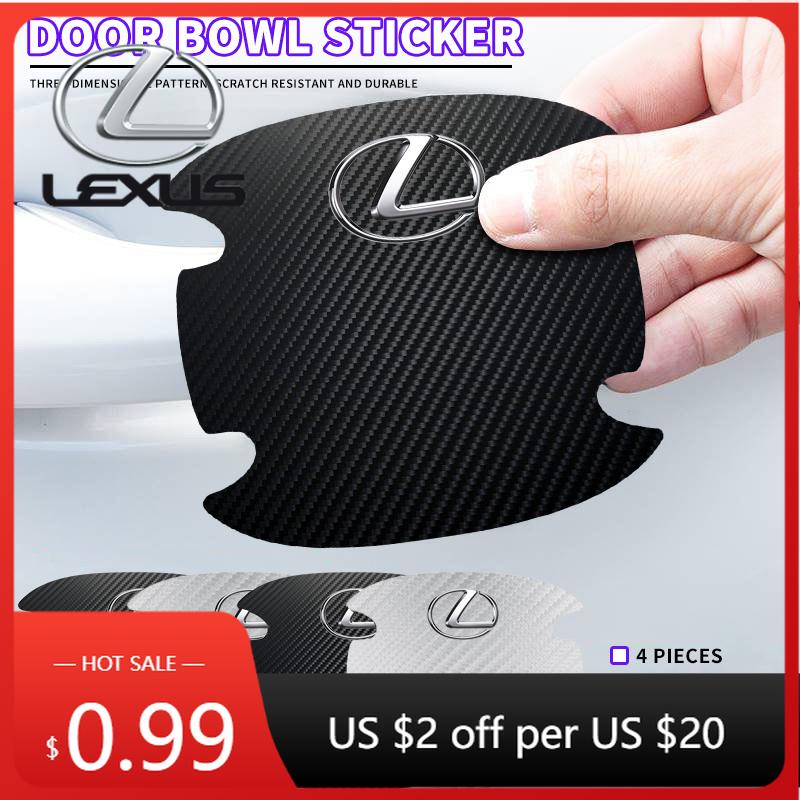 Interior Stickers Anti-scratch Car Door Bowl Stickers Protective Accessories For Lexus F-SPORT ES RX NX LS UX LM LX GX LC RZ IS