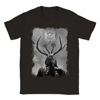 T-shirt unisexe Heilung Kai Uwe Faust à col rond, noir, tailles S à 4XL